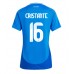 Maillot de foot Italie Bryan Cristante #16 Domicile vêtements Femmes Europe 2024 Manches Courtes